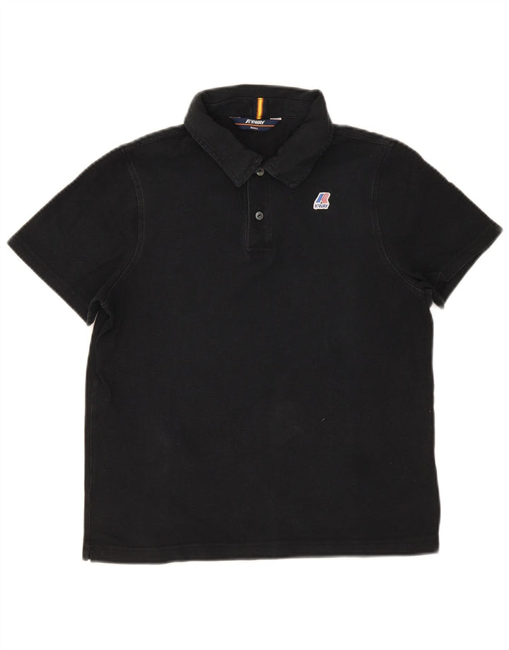 K-Way Mens Polo Shirt Small Black
