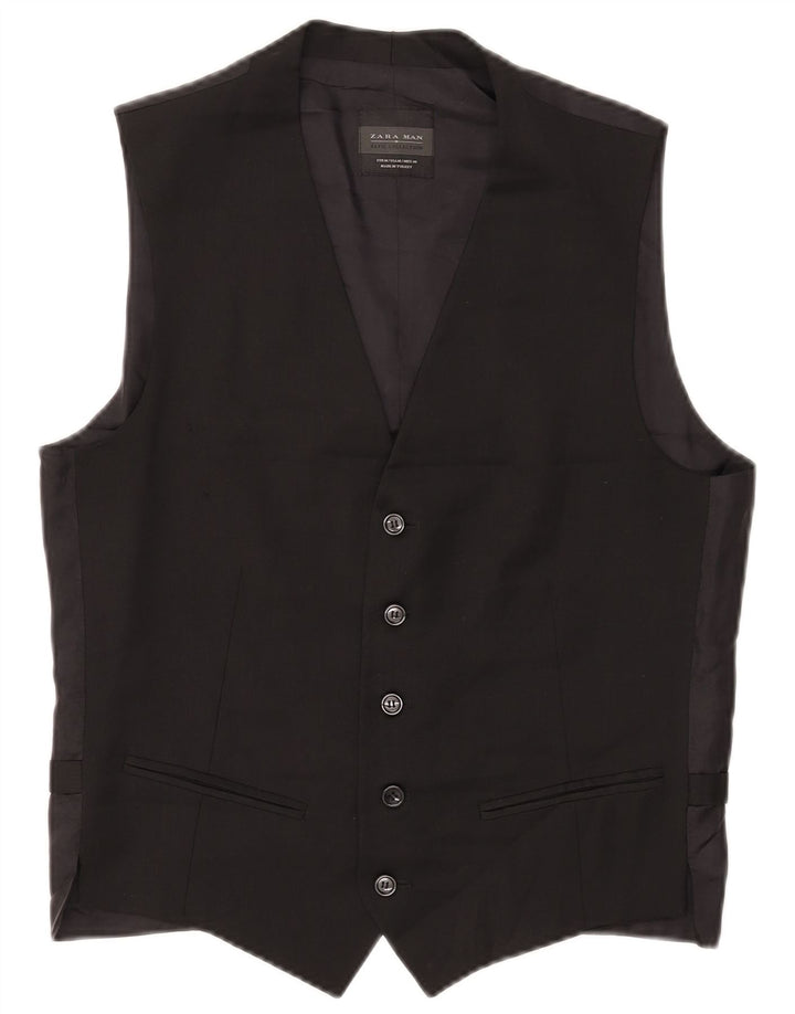 Zara herrevest medium sort uld