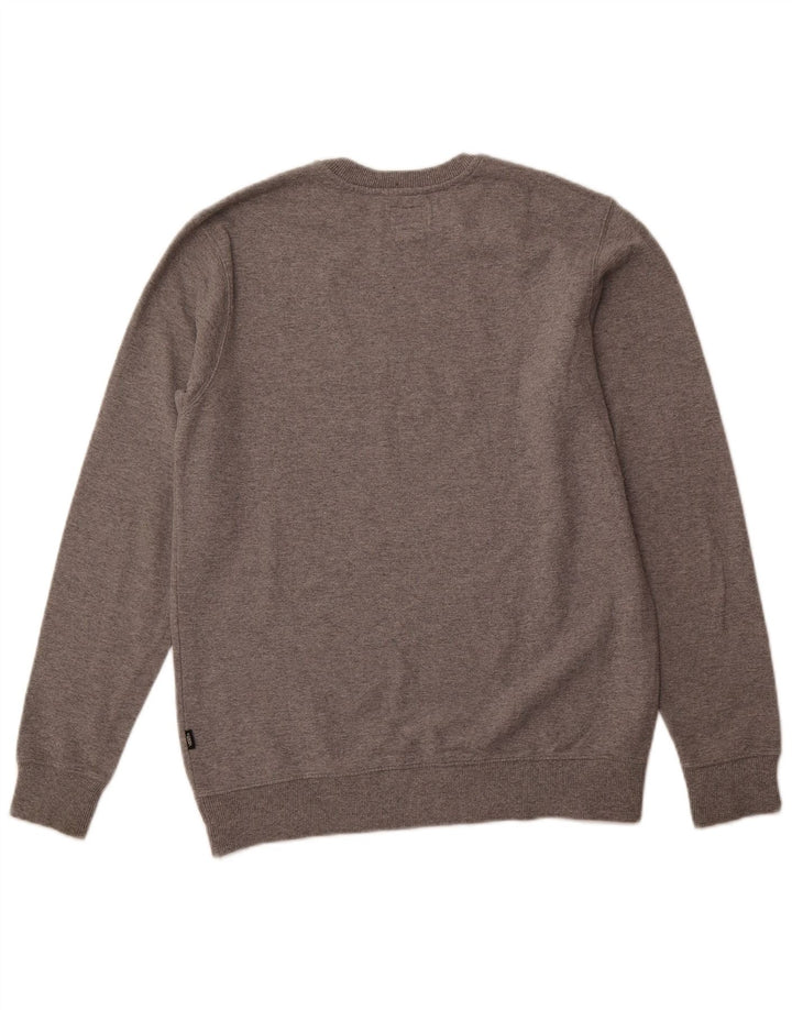 Vans Mens Graphic Sweatshirt Jumper Small Grey Flecked