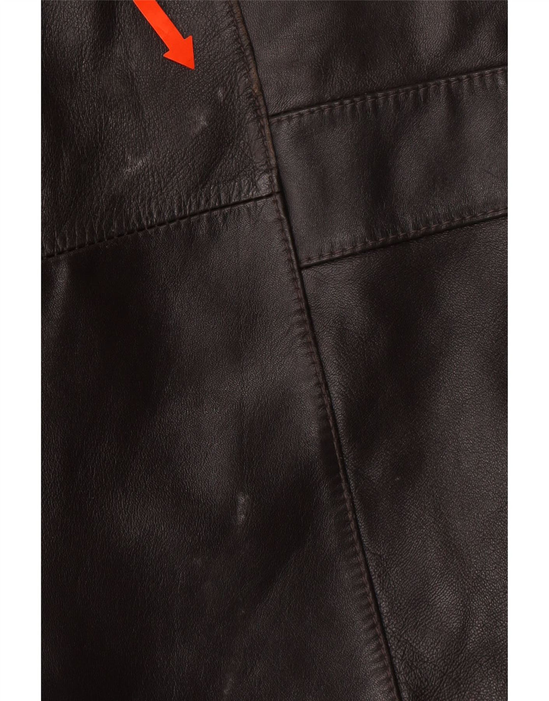 COFI Womens Leather Jacket US 16 2XL Brown Leather Vintage Cofi and Second-Hand Cofi from Messina Hembry 