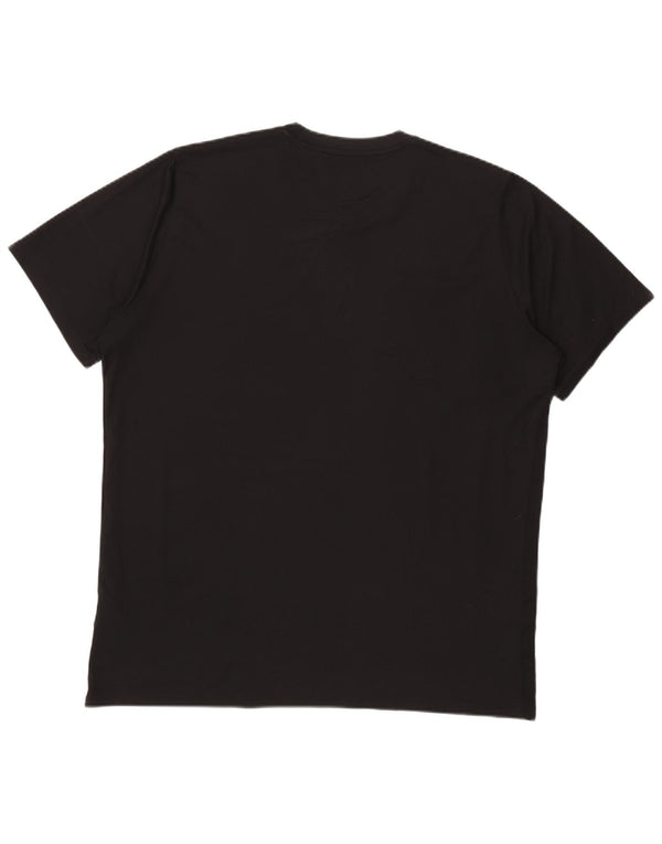 Nike Mens Dri Fit T-Shirt Top 2XL Black Polyester