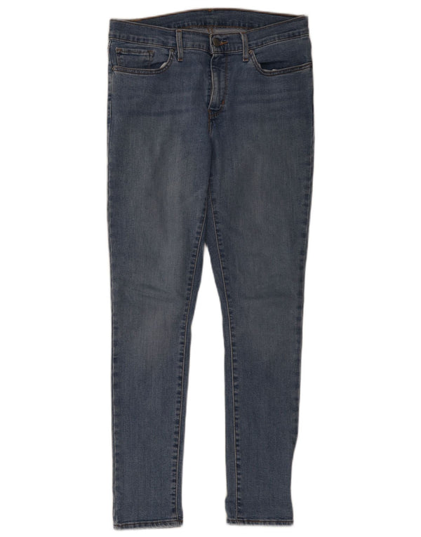 Levi's Womens 501 Skinny Jeans W30 L30 Blue Cotton