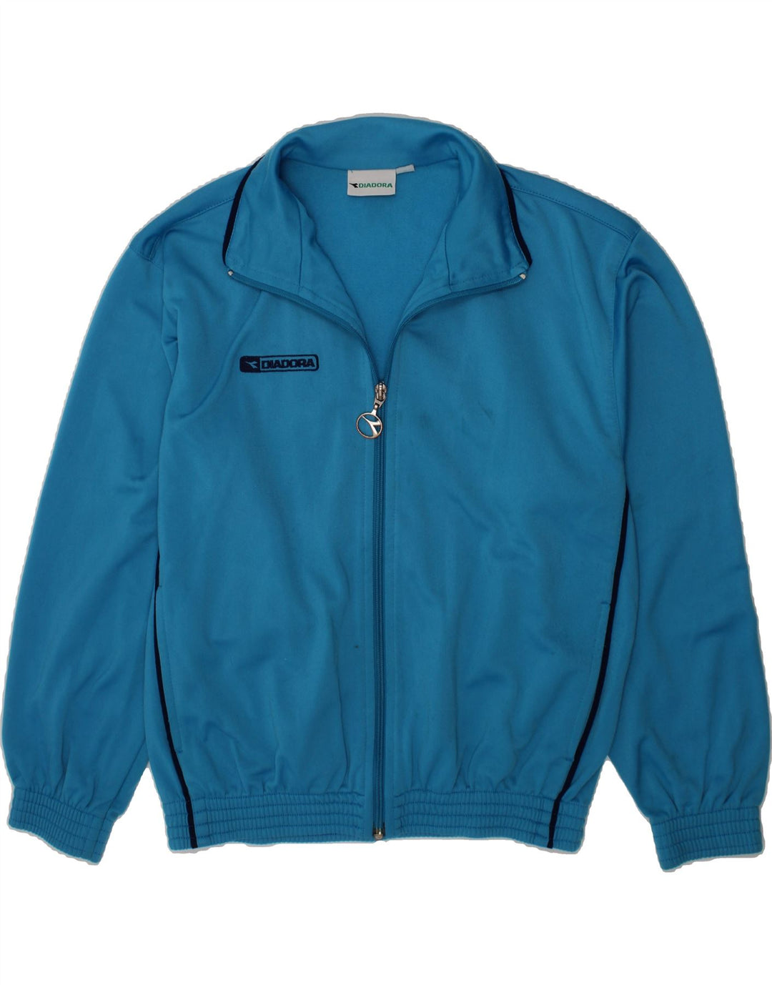 DIADORA Boys Tracksuit Top Jacket 11-12 Years Large Blue Vintage Diadora and Second-Hand Diadora from Messina Hembry 