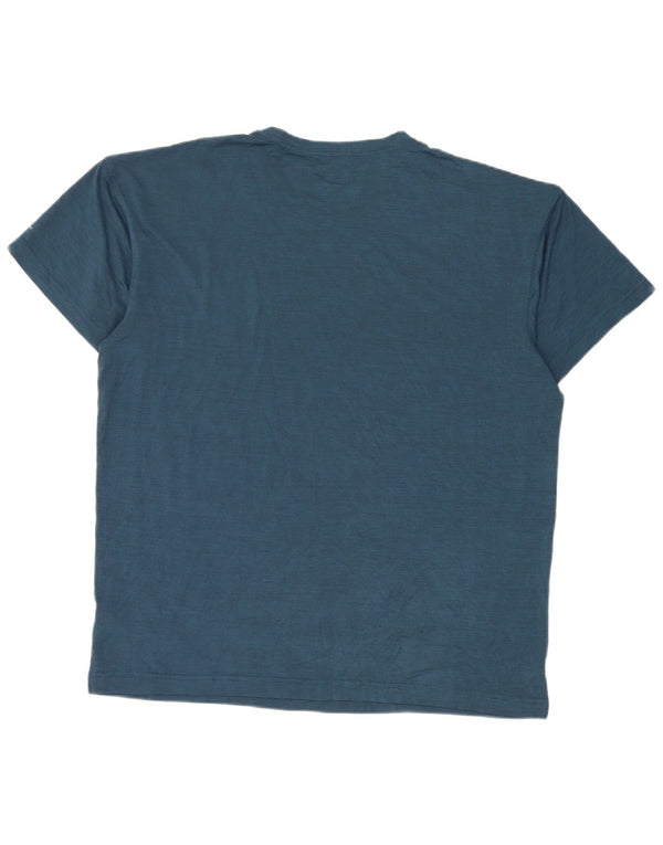 Columbia T-Shirt Homme Haut Large Bleu Polyester