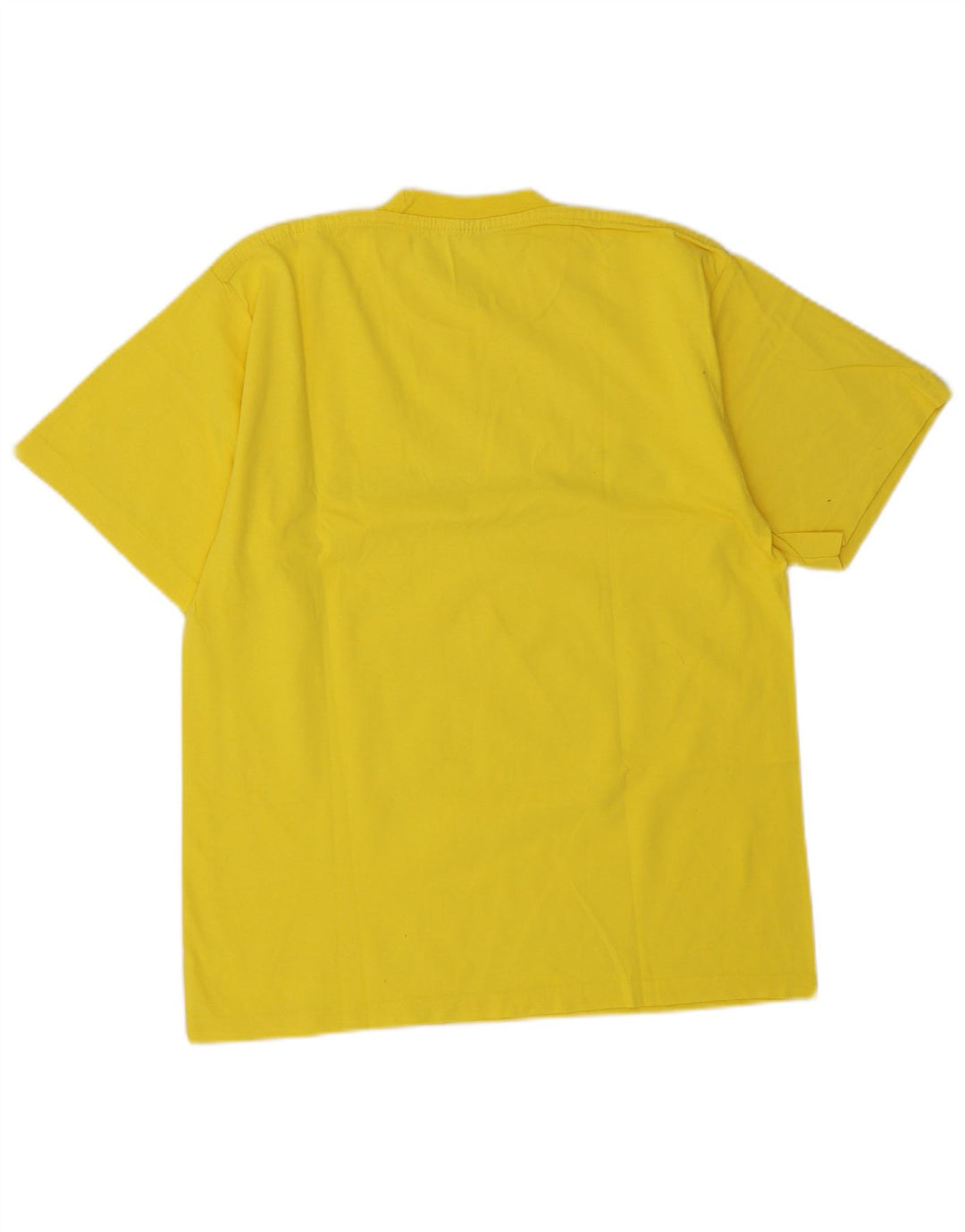 Champion Herre Grafisk T-Shirt Top Medium Gul