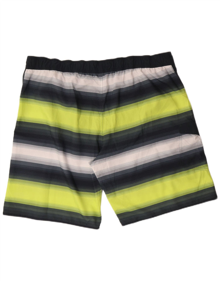 ADIDAS Mens Swimming Shorts 2XL  Multicoloured Striped Polyester