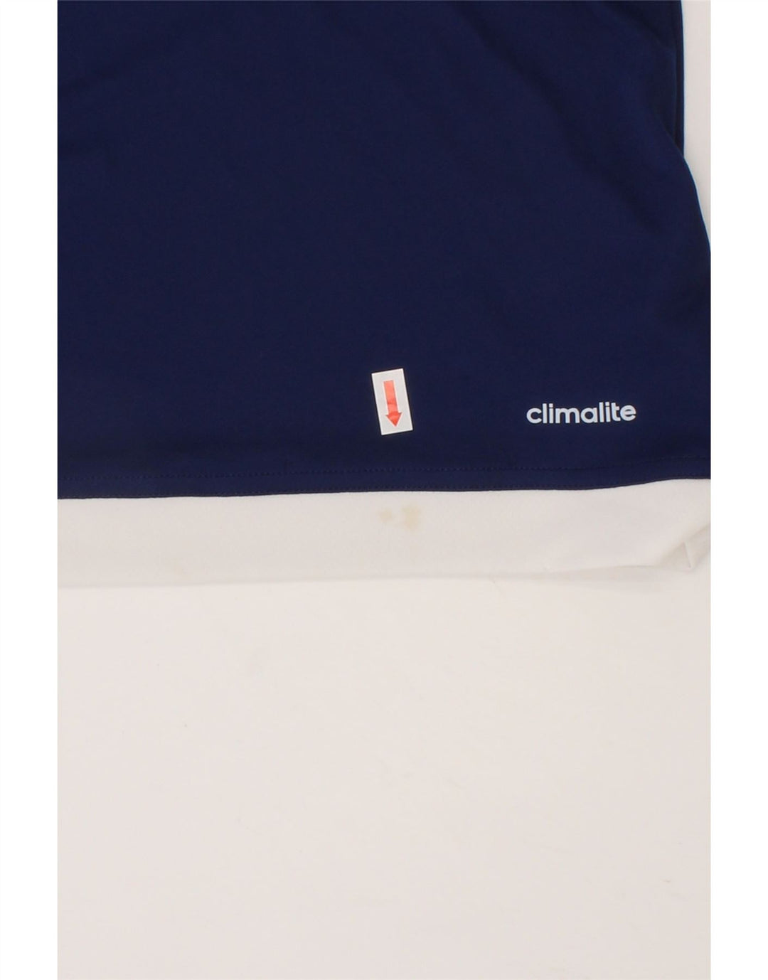 ADIDAS Boys Climalite T-Shirt Top 7-8 Years Navy Blue Polyester Vintage Adidas and Second-Hand Adidas from Messina Hembry 