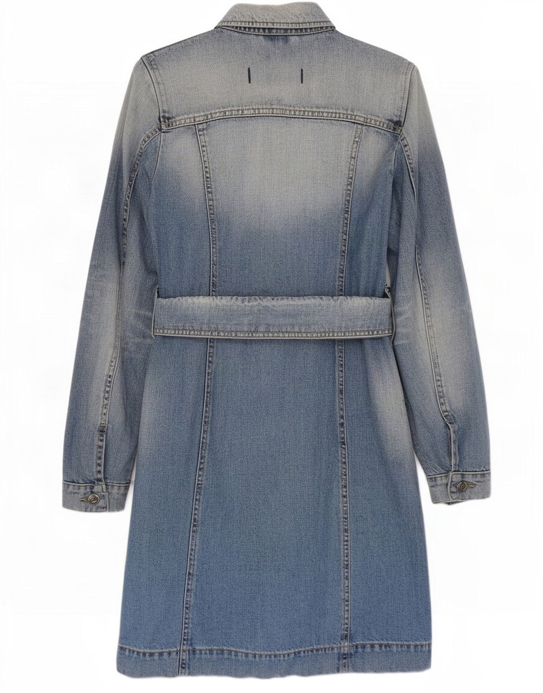 Gas Dame Denim Coat UK 10 Small Blue Cotton
