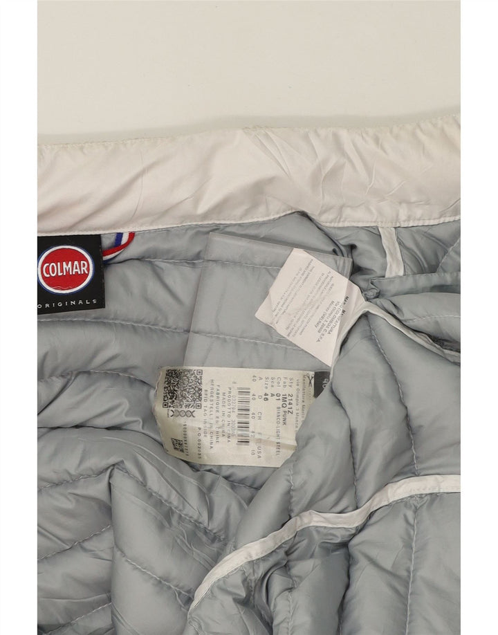COLMAR Womens Padded Jacket IT 46 Large  White Polyester Vintage Colmar and Second-Hand Colmar from Messina Hembry 