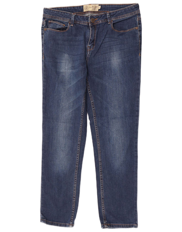 Fat Face Damen Slim Jeans UK 12 Medium W30 L26 Blaue Baumwolle