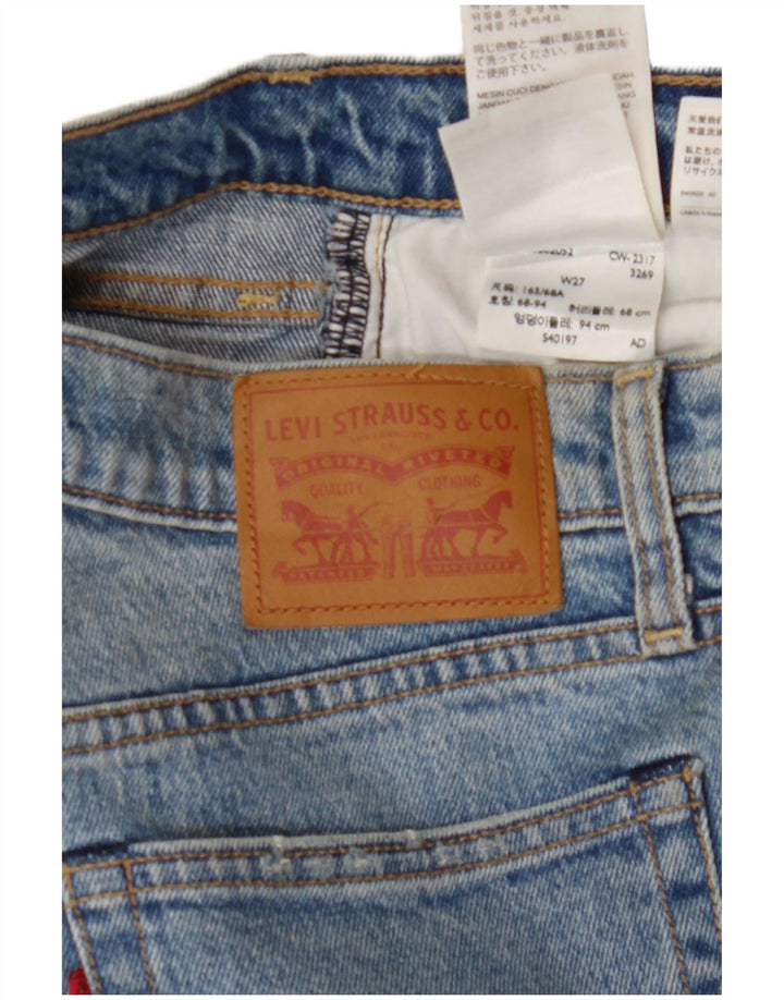 LEVI'S Womens Cropped Jeans W27 L25  Blue Cotton
