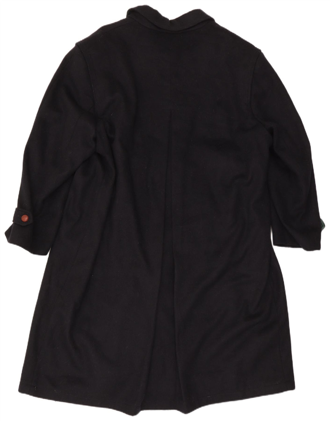 ETON BLUES Mens Overcoat IT 54 2XL Navy Blue Wool
