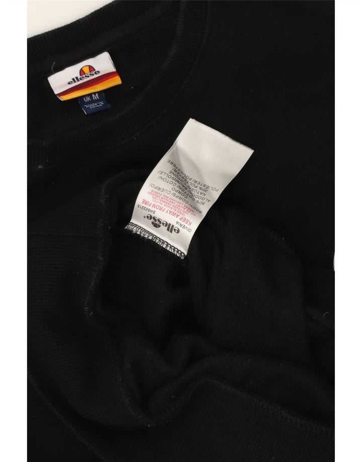 Ellesse Hombre Sudadera Jumper Medium Negro Algodón