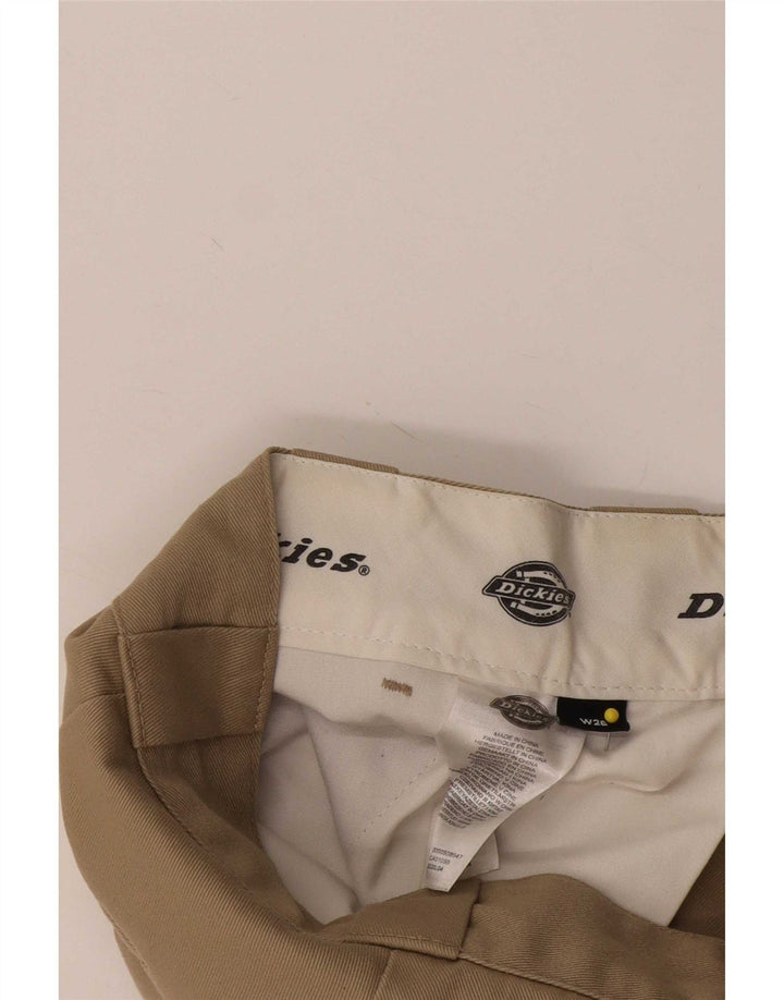 Dickies Womens Straight Chino Trousers W26 L27 Beige Polyester