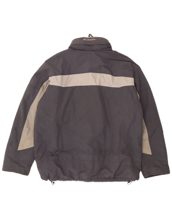 Columbia Mens Windbreaker Jacket UK 42 XL Grey Colourblock
