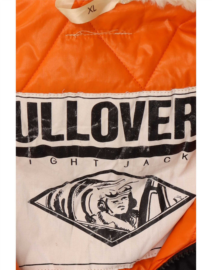 Giacca bomber con cappuccio da uomo Pulloveria UK 42 XL nera in poliammide