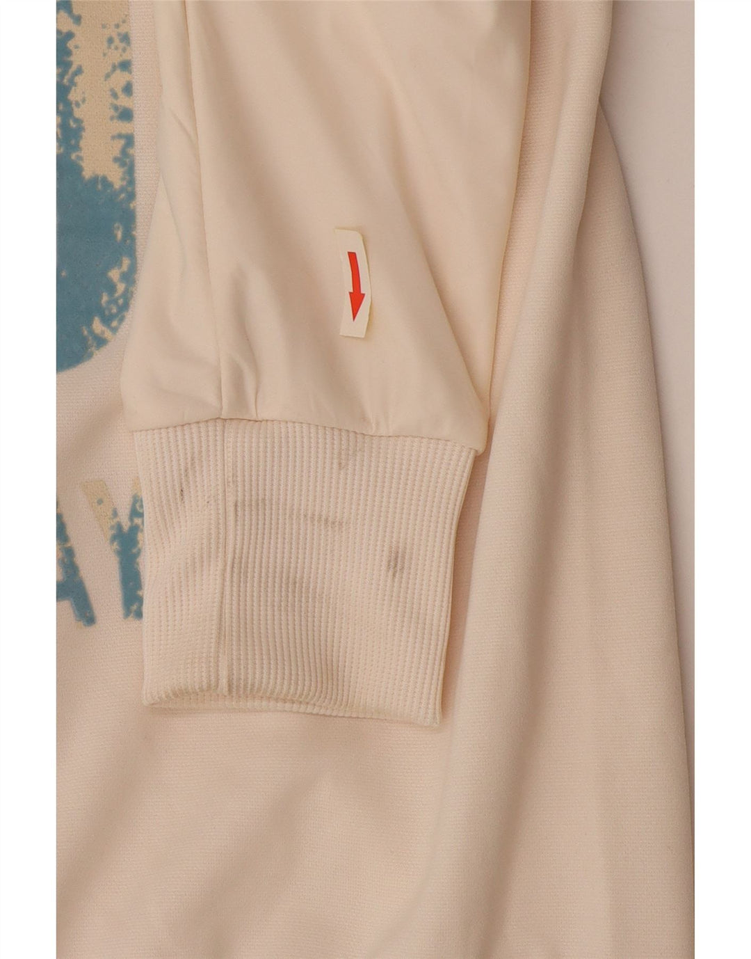 Puma Womens Graphic Tracksuit Top Jacket UK 6 XS White Polyester