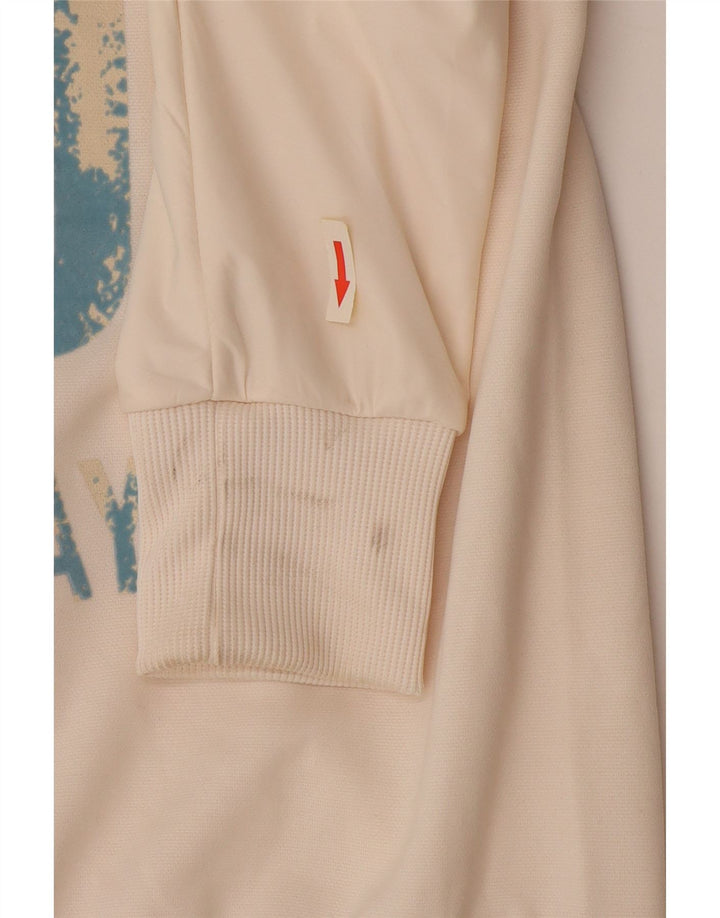 Puma Womens Graphic Tracksuit Top Jacket UK 6 XS White Polyester