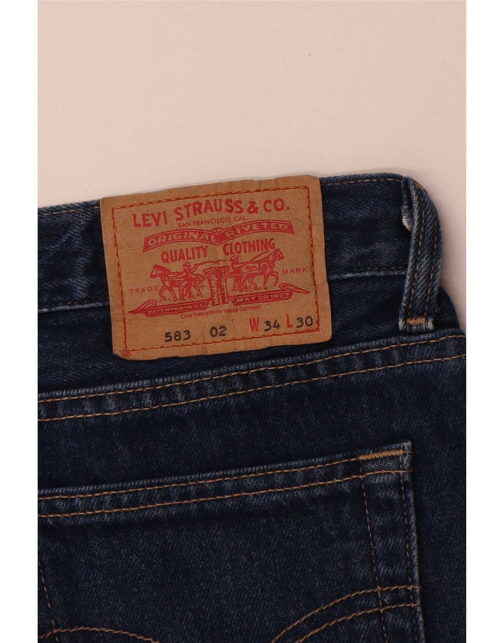 Levi's Uomo 583 Jeans dritti W34 L30 Blu