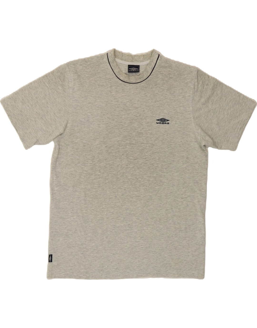 UMBRO Mens T-Shirt Top Large Grey Flecked Cotton Vintage Umbro and Second-Hand Umbro from Messina Hembry 