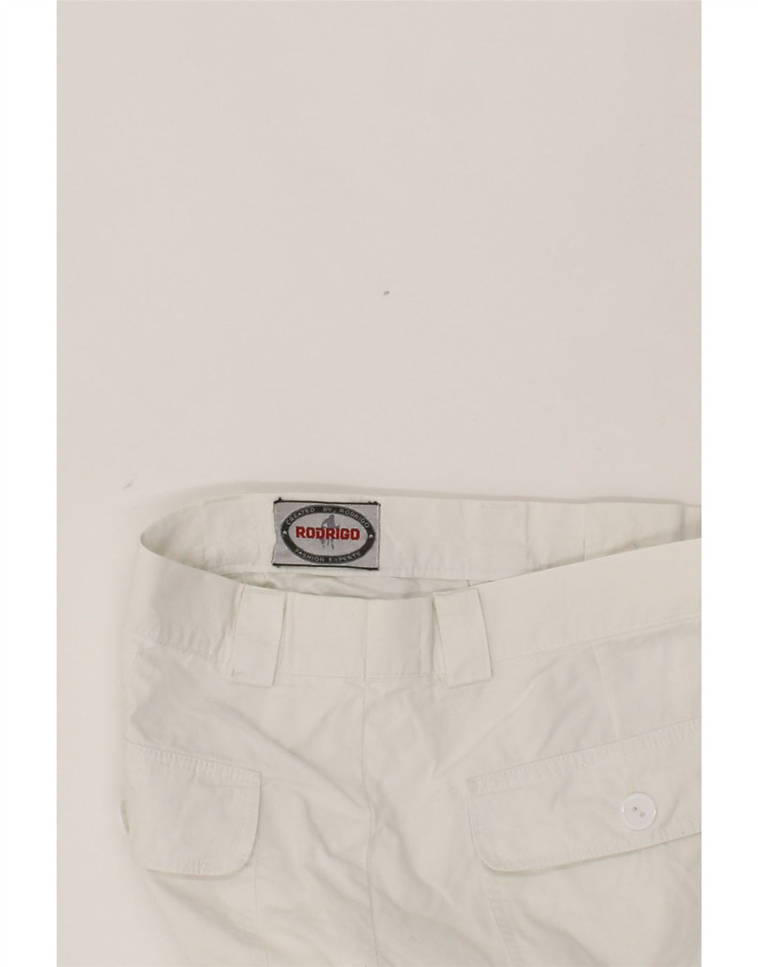 RODRIGO Womens Casual Shorts W30 Medium White Cotton Vintage Rodrigo and Second-Hand Rodrigo from Messina Hembry 