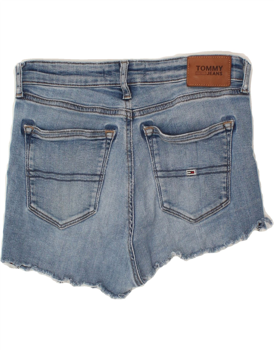 TOMMY HILFIGER Womens Denim Shorts W28 Medium Blue Cotton Vintage Tommy Hilfiger and Second-Hand Tommy Hilfiger from Messina Hembry 