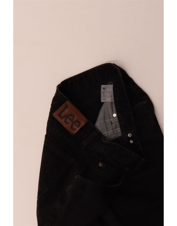 Lee Womens Straight Jeans W29 L26 Black Cotton