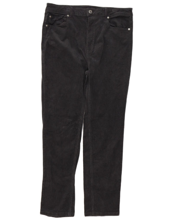 Marks & Spencer Damen Slim Cordhose UK 16 Large W34 L27 Grau