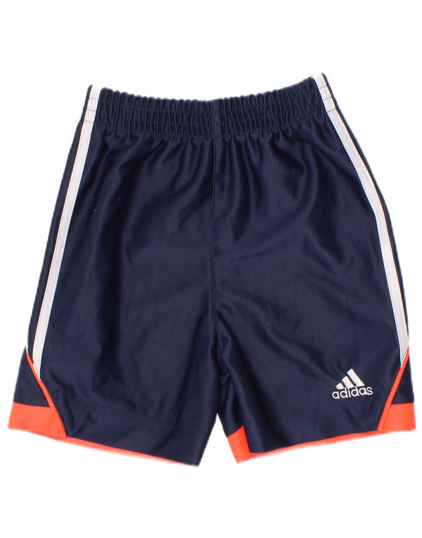 Adidas Baby Boys Sport Shorts 18-24 Months Navy Blue Colourblock Polyester