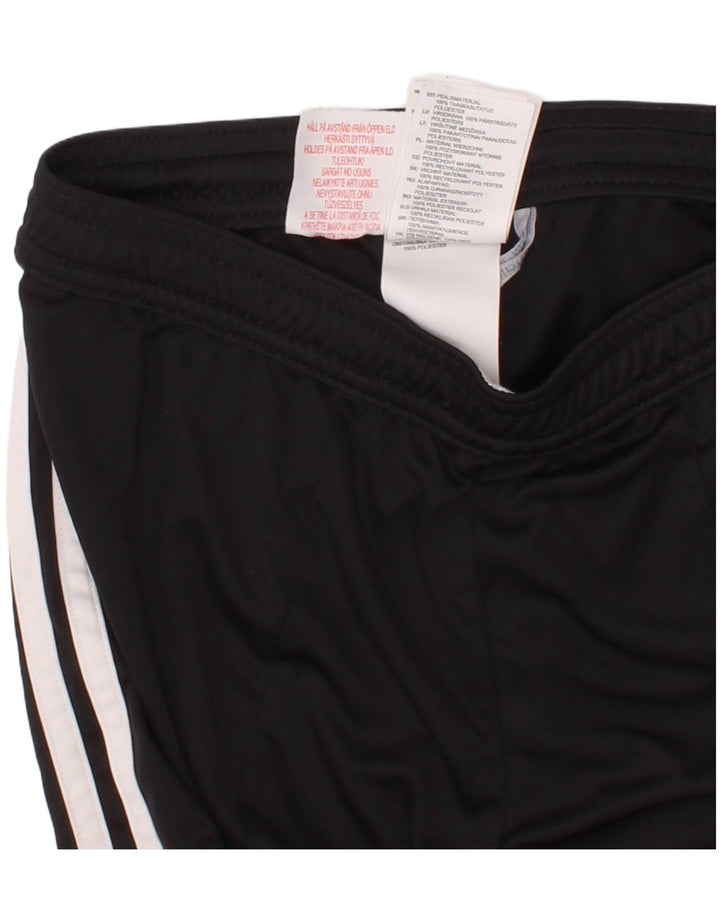 Adidas Boys Sport Shorts 9-10 Years Medium Black Colourblock Polyester