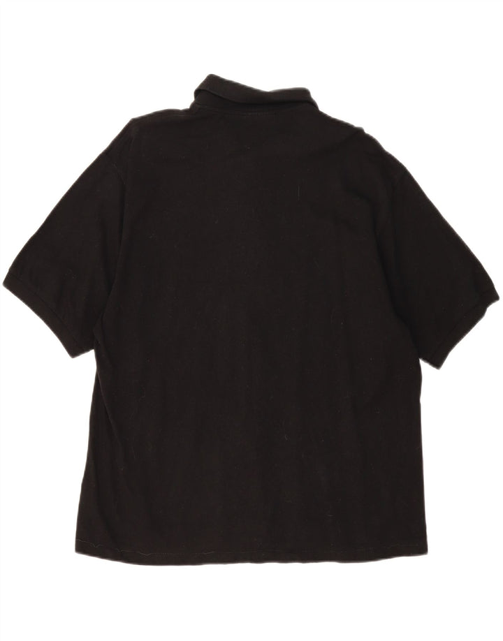 SERGIO TACCHINI Mens Polo Shirt IT 54 XL Black Vintage Sergio Tacchini and Second-Hand Sergio Tacchini from Messina Hembry 