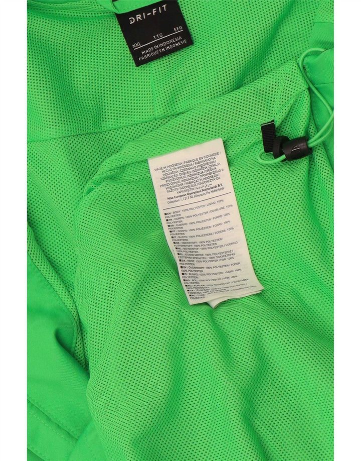 Męska kurtka dresowa Nike Dri Fit 2XL Zielony poliester z blokami kolorów