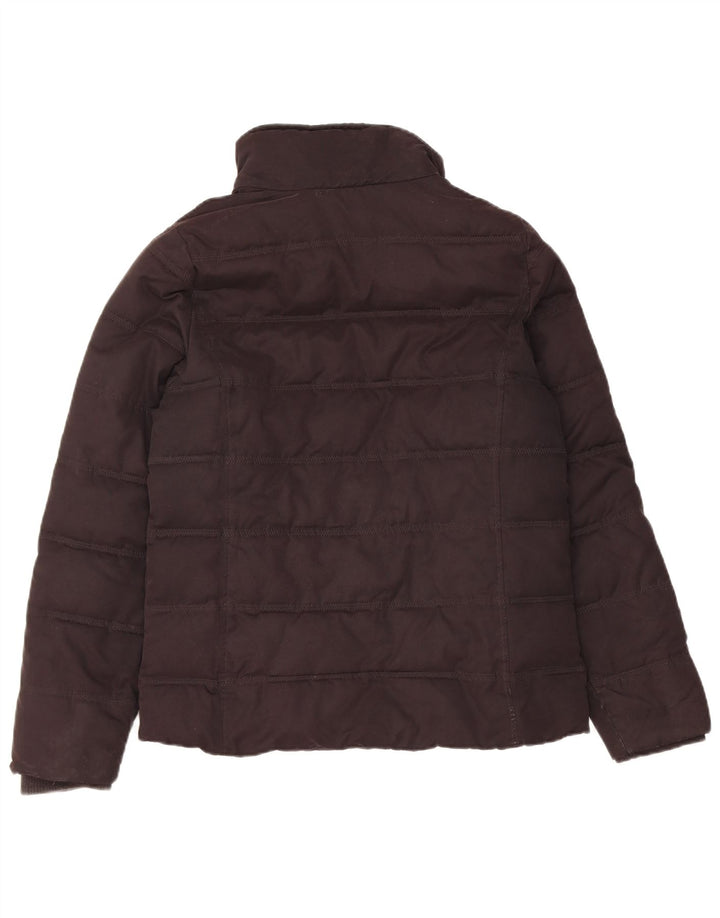 Weird Fish Womens Padded Jacket UK 10 Small Brown Polyester