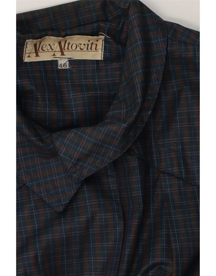 Impermeabile oversize da donna Alex Altoviti IT 46 Large Navy Check