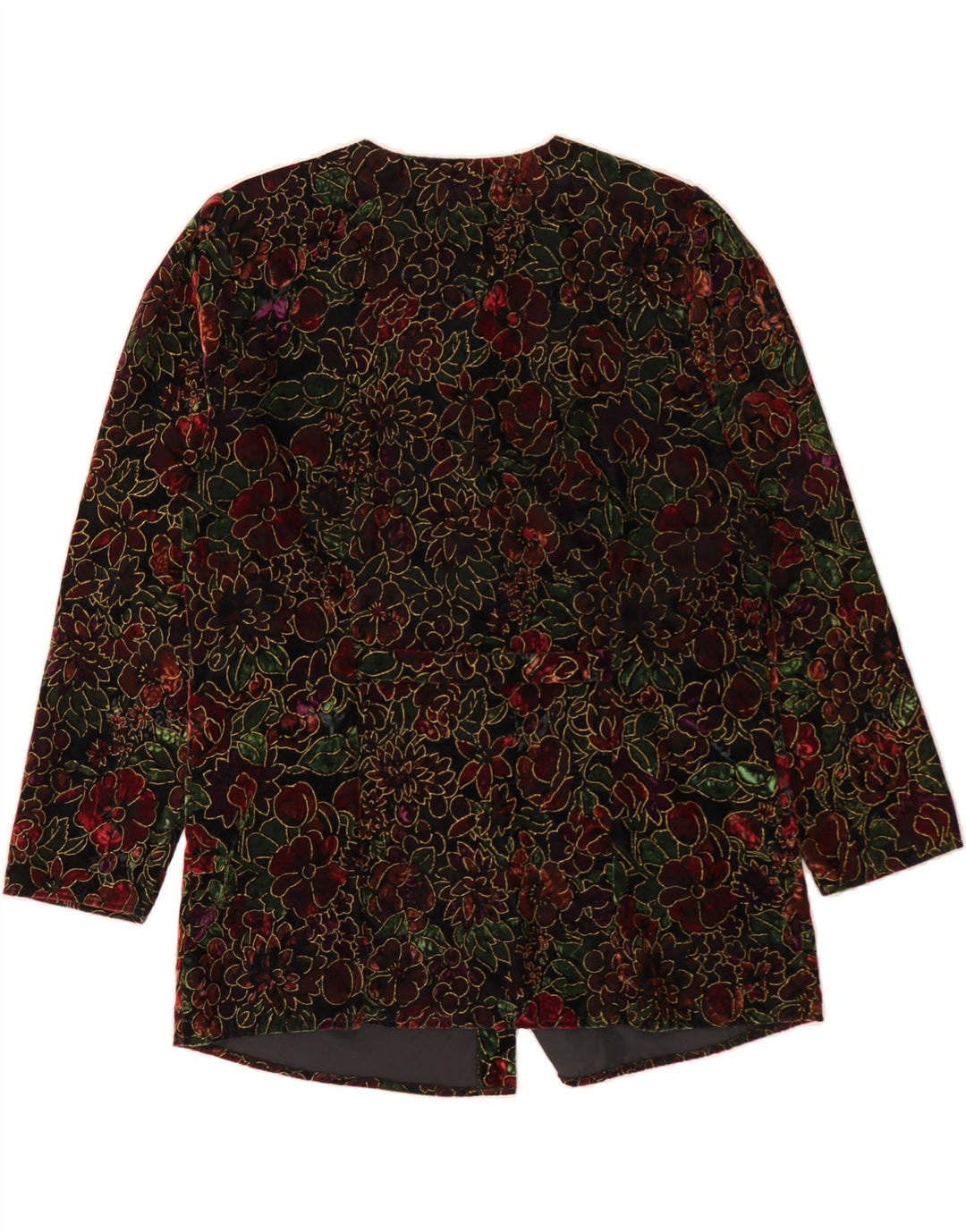 YOUR SIXTH SENSE Womens Longline Blazer Jacket EU 46 XL Multicoloured Vintage Your Sixth Sense and Second-Hand Your Sixth Sense from Messina Hembry 