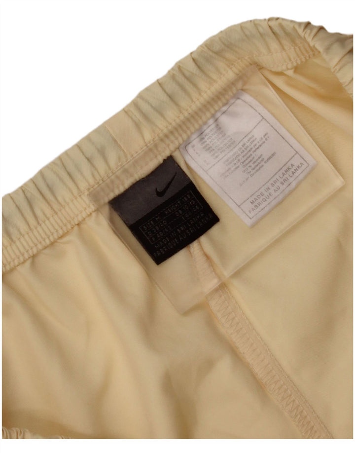 NIKE sportsshorts til kvinder UK 10/12 medium beige polyester