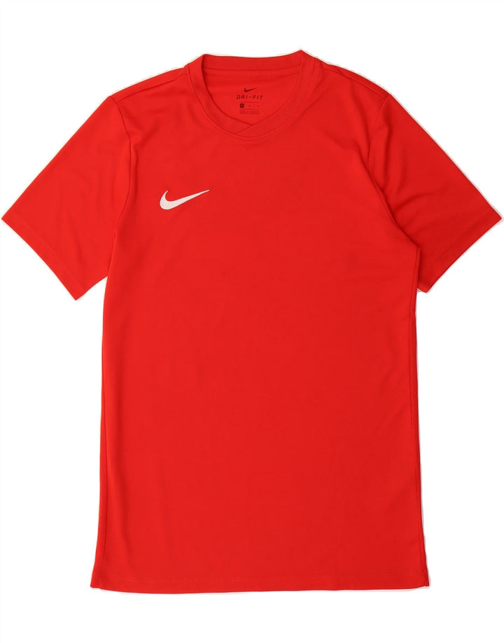 NIKE Mens Dri Fit T-Shirt Top Medium Red Polyester Vintage Nike and Second-Hand Nike from Messina Hembry 