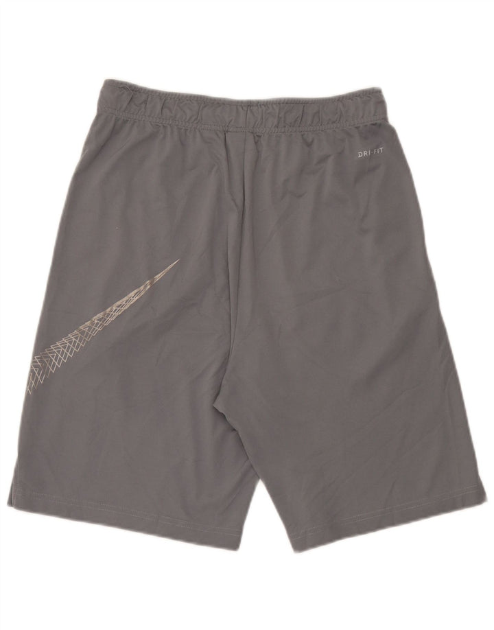 Nike Mens Dri Fit Graphic Sport Shorts Medium Grey Polyester