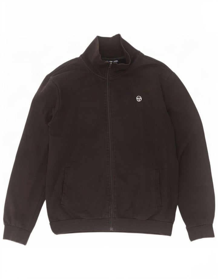 Sergio Tacchini Herren Trainingsanzug Top Jacke 2XL Schwarz Baumwolle
