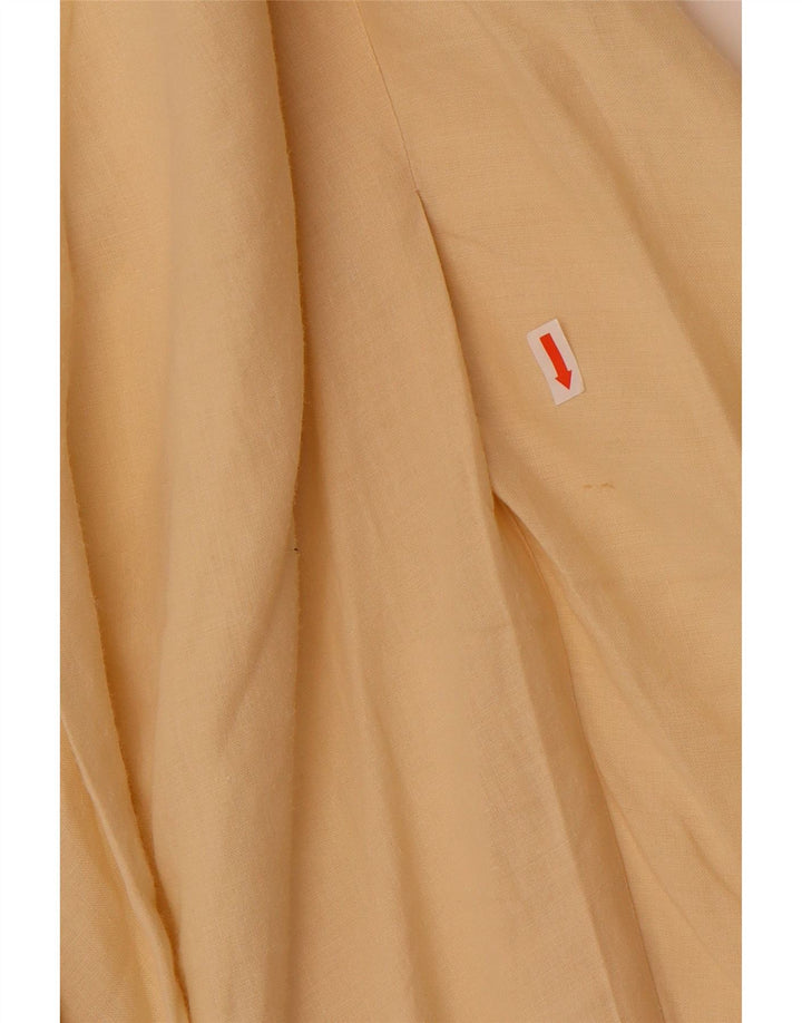 Benetton Womens A-Line Skirt W28 Medium  Yellow