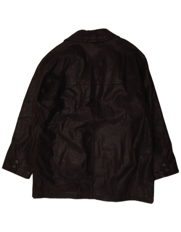Brooklyn Herren Lederjacke UK 44 2XL Schwarz