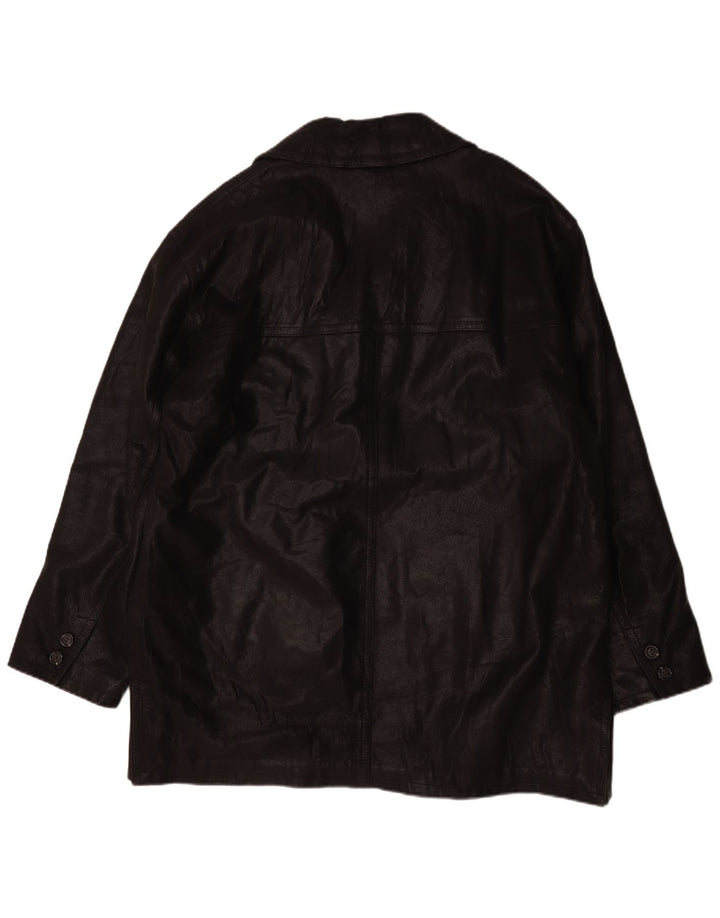 Jachetă de piele pentru bărbați Brooklyn UK 44 2XL Negru