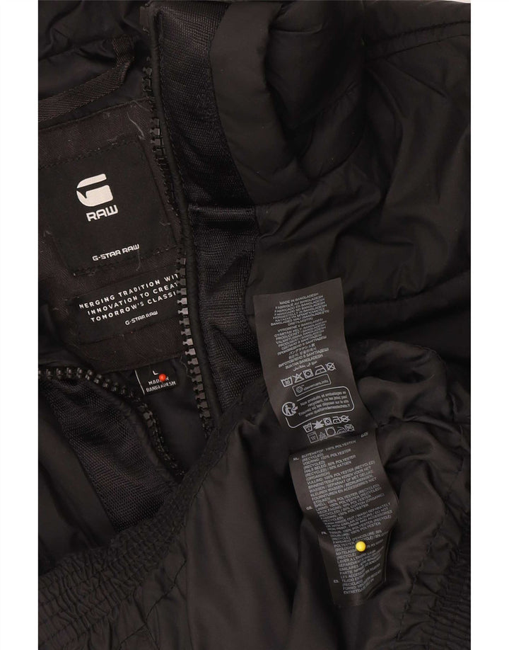 G-Star Damen Wattierte Jacke UK 16 Large Schwarz Polyester