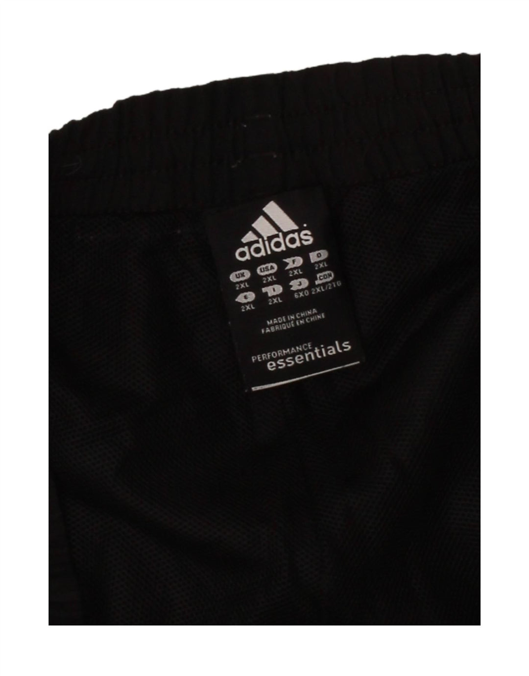 ADIDAS Mens Climalite Sport Shorts 2XL Black Polyester Vintage Adidas and Second-Hand Adidas from Messina Hembry 