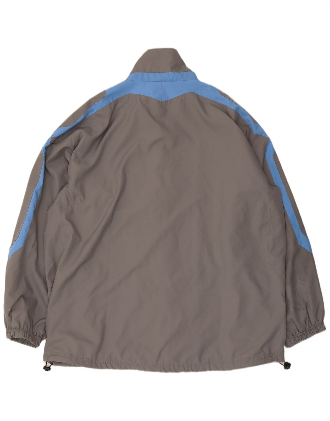 Umbro Herren-Regenjacke UK 42 XL Graues Colourblock-Polyester