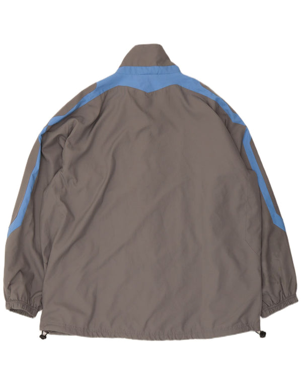 Umbro Mens Rain Jacket UK 42 XL Grey Colourblock Polyester