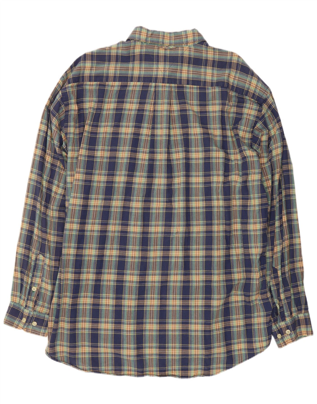 Tommy Hilfiger Mens Shirt XL Blue Check Cotton