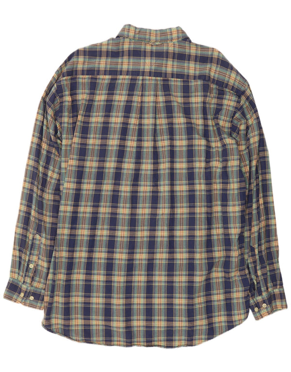 Tommy Hilfiger Mens Shirt XL Blue Check Cotton