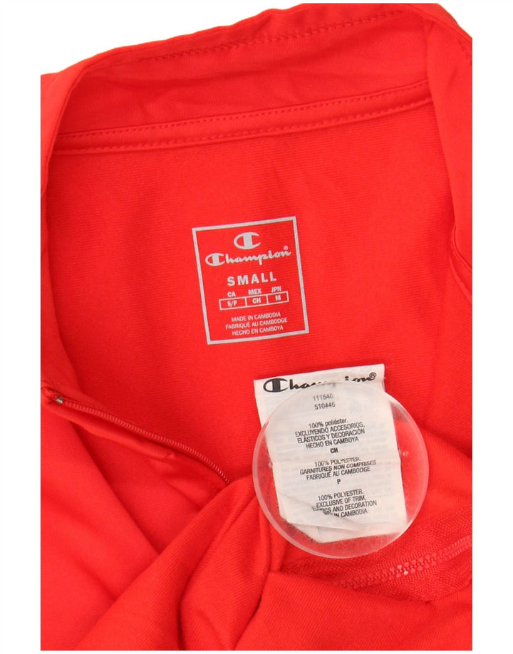 CHAMPION Womens Graphic Tracksuit Top Jacket UK 10 Small Red Polyester