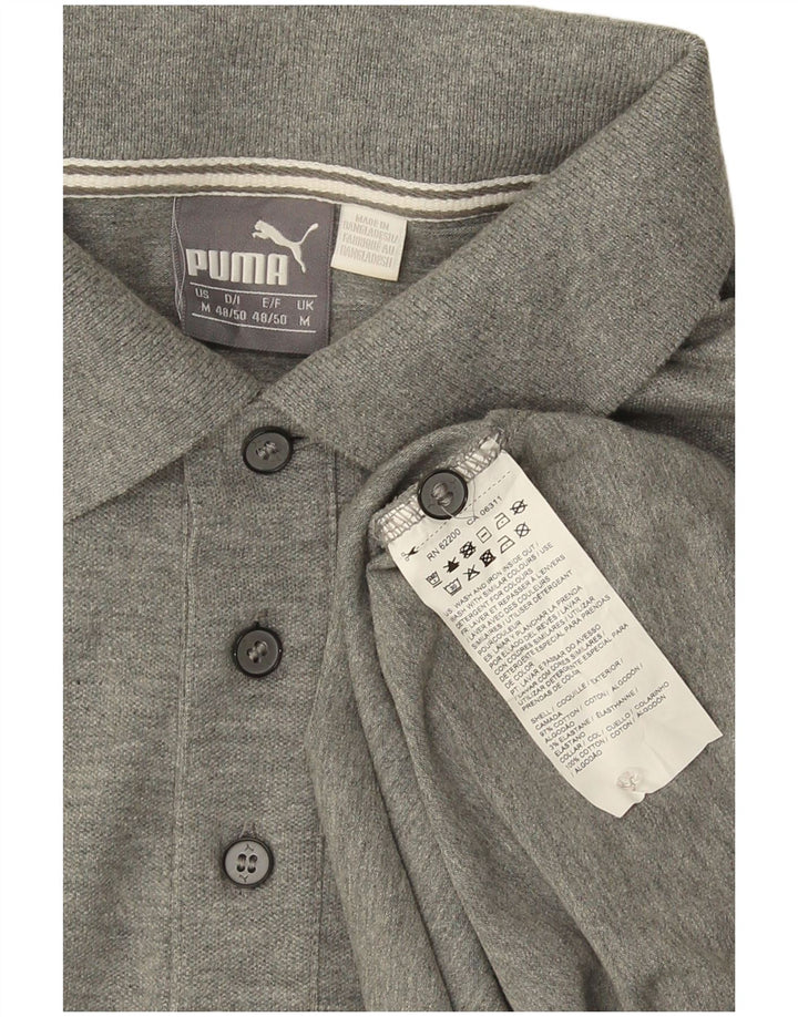 Puma Herren Poloshirt mittelgraue Baumwolle